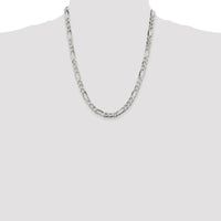 Sterling Silver 6.75mm Figaro Chain