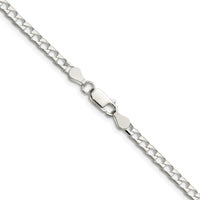 Sterling Silver 3.25mm D/C Square Curb Chain