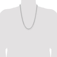Sterling Silver 4mm D/C Square Curb Chain