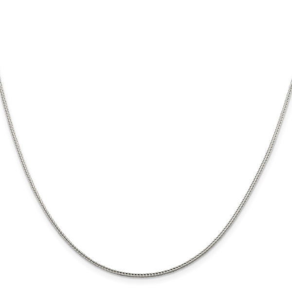 Sterling Silver 1.45mm Diamond-cut Round Franco Chain