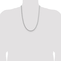 Sterling Silver 3.4mm Diamond-cut Round Franco Chain