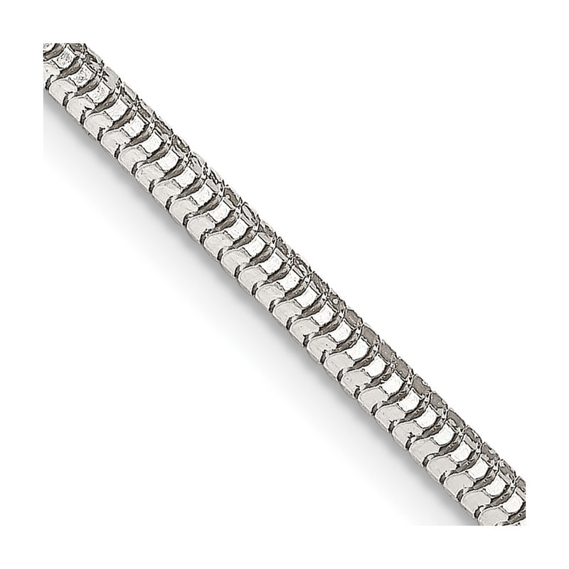 Sterling Silver 2.5mm Diamond-cut Snake Chain