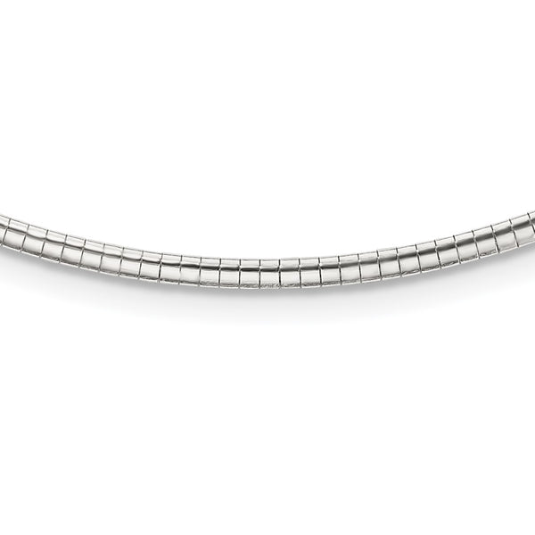 Sterling Silver 2mm w/2 in Ext Cubetto Chain