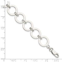 Sterling Silver Circle Link Bracelet
