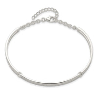 Sterling Silver Polished w/1.25 in ext. Bracelet