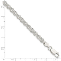 Sterling Silver 4.8mm Fancy Link Bracelet