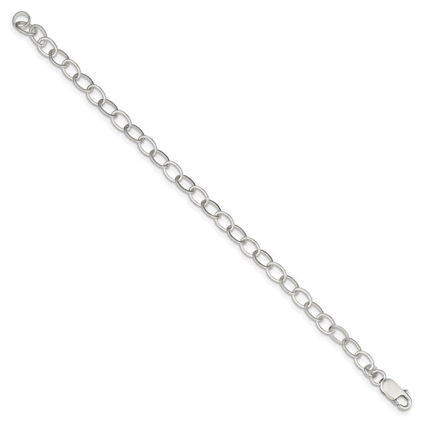 Sterling Silver 8.5inch Fancy Link Bracelet