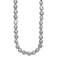 9-11mm Grey Baroque Endless Necklace