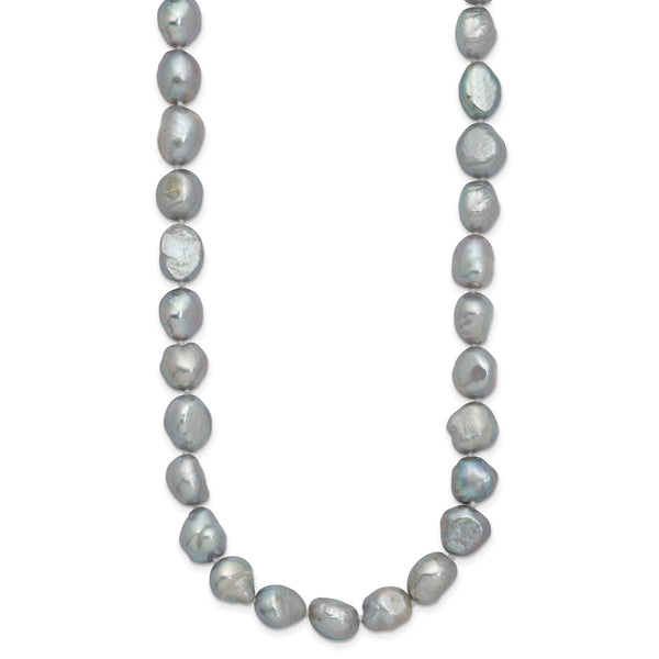 9-11mm Grey Baroque Endless Necklace