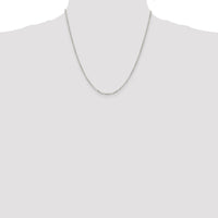 Sterling Silver 2.2mm Diamond-cut Rolo Cable Chain