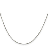 Sterling Silver 1mm Round Box Chain
