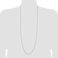 Sterling Silver 1mm Round Box Chain