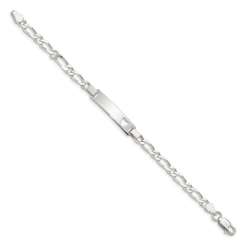 Sterling Silver Baby ID 6 IN Bracelet