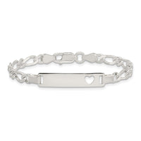 Sterling Silver Baby ID 6 IN Bracelet