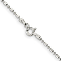 Sterling Silver 1.5mm Fancy Beaded Chain