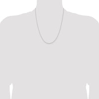 Sterling Silver 1.5mm Fancy Beaded Chain w/4in ext.