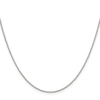 Sterling Silver 1.25mm Beaded Chain