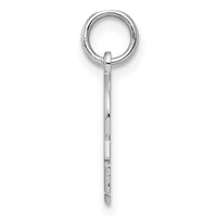 Sterling Silver Rh-plt Engravable Boy Disc Charm Polish on Front/Back