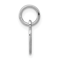 SS Rh-plt Engraveable Heart Polished Front/Satin Back Disc Charm