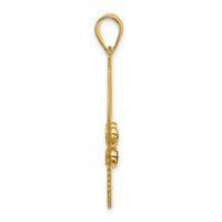 SSilver/Gold-Plated 7 Birthstone with SSilver Bezel Easter Basket Pendan