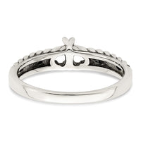 Sterling Silver Antiqued w/14k 2-stone Mother's Ring