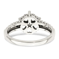 Sterling Silver Antiqued w/14k 5-stone Mother's Ring Mounting