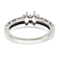 Sterling Silver Antiqued w/14k 2-stone w/Diamond Mother's Ring