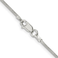 Sterling Silver 1.25mm Octagonal Snake Chain