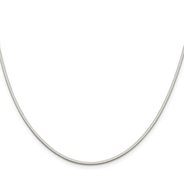 Sterling Silver 1.35mm Octagonal Snake Chain