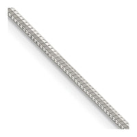 Sterling Silver 1.35mm Octagonal Snake Chain