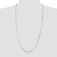 Sterling Silver 1.65mm Octagonal Snake Chain