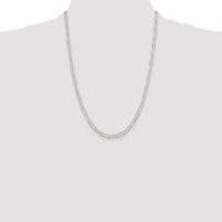 Sterling Silver Rhodium-plated Polished 4.5mm Paperclip Chain