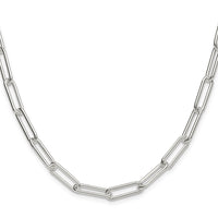 Sterling Silver Polished 5.5mm Paperclip Chain