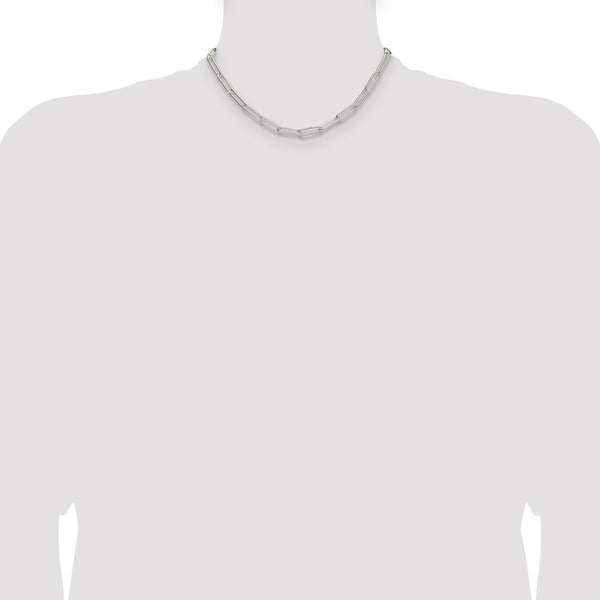 Sterling Silver Polished 5.5mm Paperclip Chain
