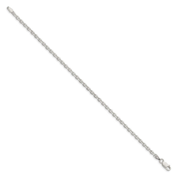 Sterling Silver 2.75mm Diamond-cut Forzantine Cable Chain