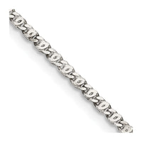 Sterling Silver 2mm Fancy Anchor Pendant Chain