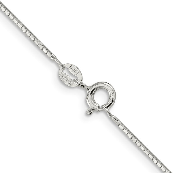 Sterling Silver .9mm 8 Sided Mirror Box Chain