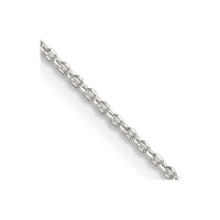Sterling Silver 1.25mm Diamond-cut Forzantine Cable Chain