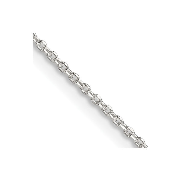 Sterling Silver 1.25mm Diamond-cut Forzantine Cable Chain