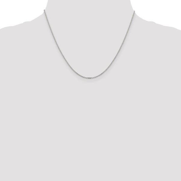 Sterling Silver 1.4mm Diamond-cut Forzantine Cable Chain