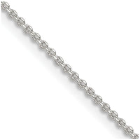 Sterling Silver 1.4mm Diamond-cut Forzantine Cable Chain