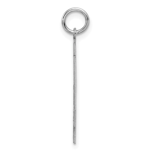 Sterling Silver/Rhodium-plated Satin Number 54 Charm