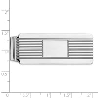 Sterling Silver Rhodium-plated Money Clip