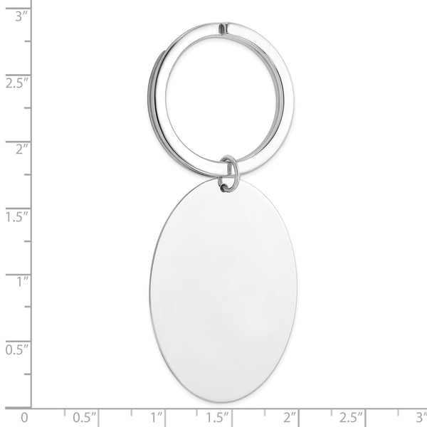 Sterling Silver Rhodium-plated Key Chain