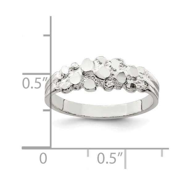 Sterling Silver Nugget Ring