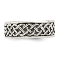 Sterling Silver Weave Design Ring