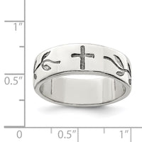 Sterling Silver Cross Design Ring