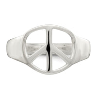 Sterling Silver Peace Sign Ring