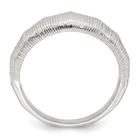 Sterling Silver Polished and Textured Ring