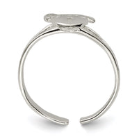 Sterling Silver Heart Lock & Key Toe Ring